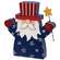 Wooden Uncle Sam Gnome Sitter
