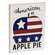 American As Apple Pie Wooden Block Sign