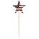 Antiqued Wooden USA Flag Star Pick