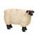 Distressed Carved Look Primitive Resin Sheep