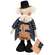 Stuffed Standing Uncle George Doll with Flag
