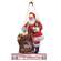 Merry Christmas Santa Distressed Metal Hanger - 60483;