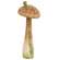 Wooden Hand Painted Mushroom Sitter with Snail 7.5"H