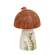 Wooden Hand Painted Mushroom Sitter with Ladybug