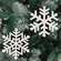 Wooden Glitter Snowflake Ornament, 6.5", 2 Asstd. 38134;