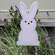 Lavender Bunny Accent/Planter Stake 38405;
