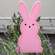 Pink Bunny Accent/Planter Stake 38406;