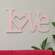 Love Glittered Heart Wall Hanger 38411;