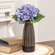 BoHo Etched Black Wooden Vase - 8" 60498;