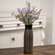 BoHo Etched Black Wooden Vase, 10" 60499;