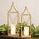 Distressed Golden Metal Open Air Lanterns - 2/Set 70171;