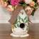 Distressed Metal Flower & Vine Birdhouse 70177;