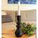 Black Wooden Deco Bottle Taper Holder 70192;