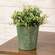 Green Copper Finish Butterfly Embossed Planter 70194;