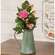 Green Copper Finish Butterfly Embossed Pitcher;