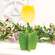 Yellow Wooden Dimensional Tulip Sitter 91174;