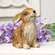 Carved Look Resin Bunny Sitter, 7"H ADC5498;