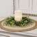 Cream Tipped Baby's Grass Candle Ring, 3" ;