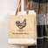Fan-Clucking-Tastic Jute Tote LT15;