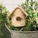 Natural Woven Seagrass Mossy Round Birdhouse Pick SA112521;
