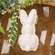 Eyelet Bunny Fabric Ornament SHNE4010;