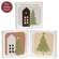 Home For Christmas 4" Square Box Sign - 3 Asstd.