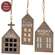 3 Set - Joyful, Merry, Home Primitive House Ornaments
