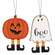 Boo to You Wooden Ghost or Jack Ornament - 2 Asstd.