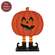 Wooden Smiling Jack O Lantern In Boots on Base - 7.25"H
