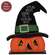 Haunting Night Wooden Witch Jack on Base - 12"H