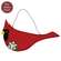 Wooden Mossy Snowflake Cardinal Hanger