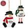 Warm Winter Wooden Snowman Ornament - 2 Asstd. 38756;