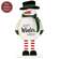 Warm Winter Wishes Wooden Snowman with Scarf on Base - 10.25"H