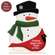 Cardinals Appear Wooden Snowman on Base - 10.5"H