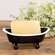 Black & White Iron Bathtub Soap Dish 70203;
