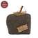Stuffed Black & Tan Chevron Mossy Top Fall Pumpkin