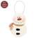 Fleece Snowman Hanger with Red Ticking Scarf - 8"H
