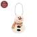Fleece Snowman Hanger with Red Ticking Scarf - 4.5"H