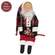 Plaid Coat Santa Doll with Jingle Bell Candy Cane