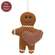 Stuffed Gingerbread with Country Gingham Heart Ornament