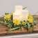 Sunny Chrysanthemum & Daisy Candle Ring, 6.5" QE152538;