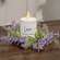 Delicate Lilac Astilbe & Lace Candle Ring, 2" SA112530;