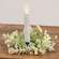 Delicate Cream Astilbe & Lace Candle Ring, 2" SA112533;