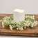 Delicate Cream Astilbe & Lace Candle Ring, 3.5" SA112534;