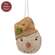 Stuffed Primitive Beige Hat Snowman Ornament