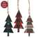 Hope, Love, Joy Plaid Christmas Tree Ornament - 3 Asstd.