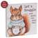 Let's Snuggle Cozy Squirrel Wooden Block Sign