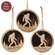 Layered Bigfoot Forest Silhouette Ornament - 3 Asstd.;