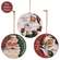 Vintage Santa Cheer Round Ornament - 3 Asstd.