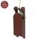 Distressed Wooden Red Sled with Pine - 9"